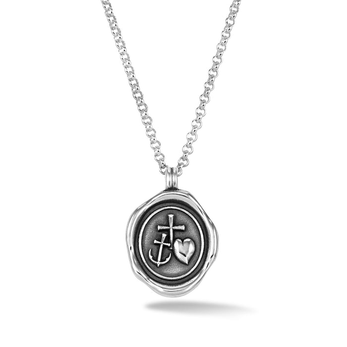 dower & hall Men's Hope Talisman Necklace