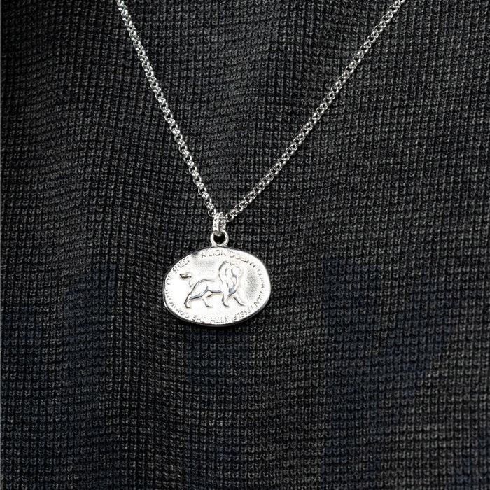Dower & Hall Men's Inspiring Lion Talisman Necklace