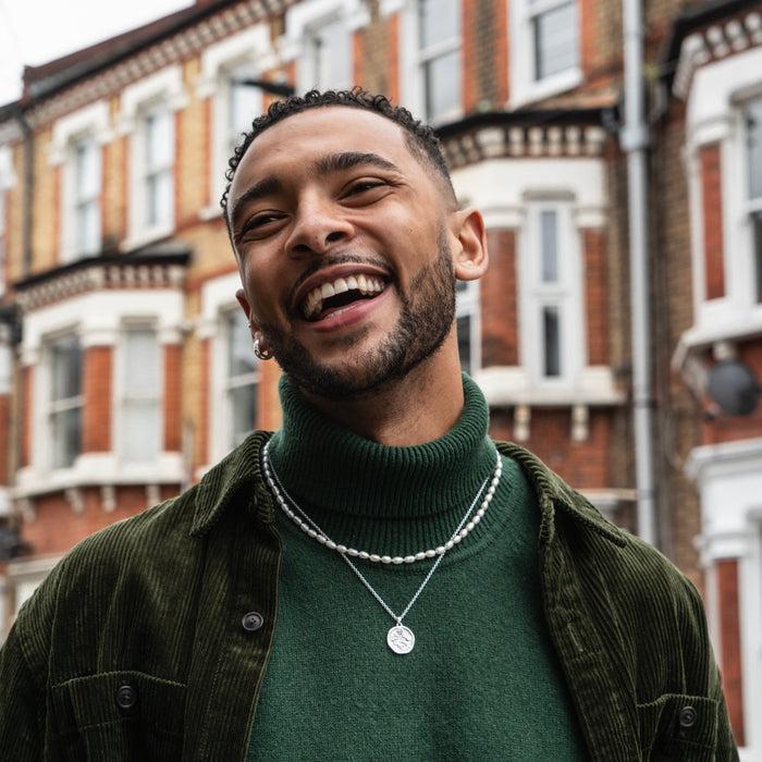 Dower & Hall Men's Lucky Sixpence Talisman Necklace