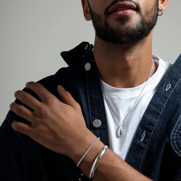 Dower & Hall Men's Lucky Teardrop Necklace