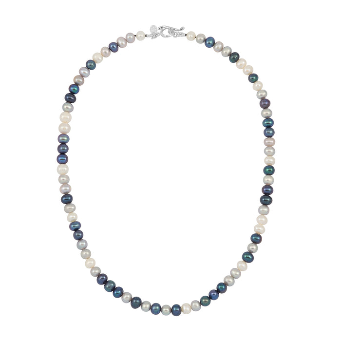 dower & hall Men's Mixed Freshwater Pearl Necklace