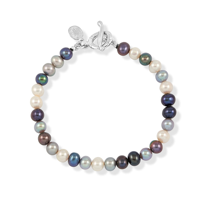 dower & hall Men's Mixed Pearls Bracelet