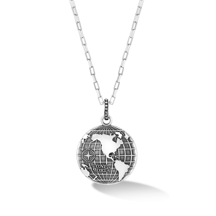 dower & hall Men's One World Talisman Necklace