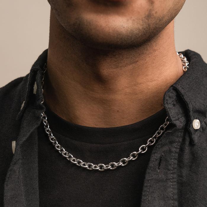 Dower & Hall Men's Oval Link Necklace Chain