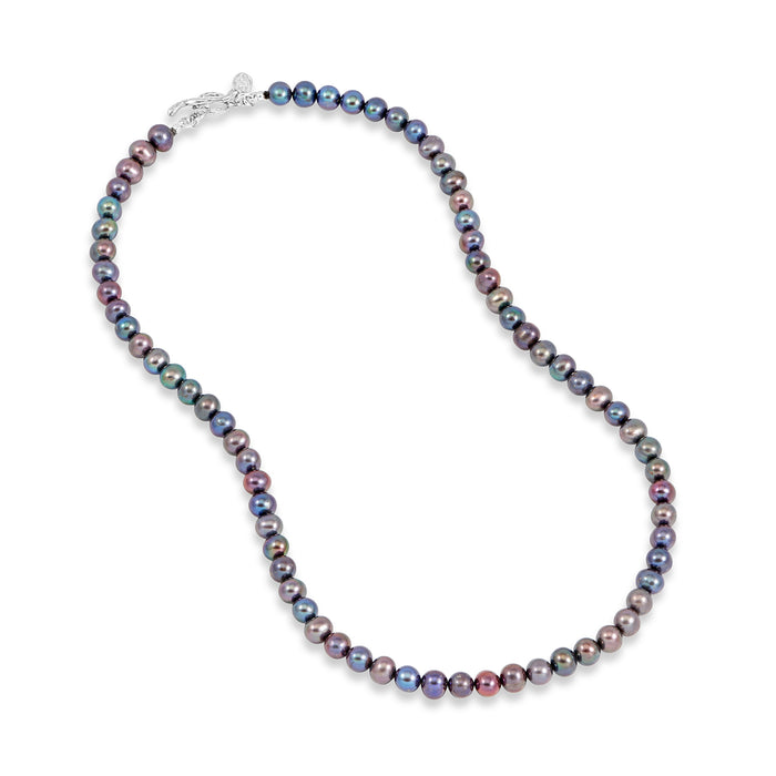 dower & hall Men's Peacock Freshwater Pearl Necklace