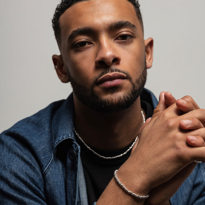 Dower & Hall Men's Signature Small Nugget Bracelet