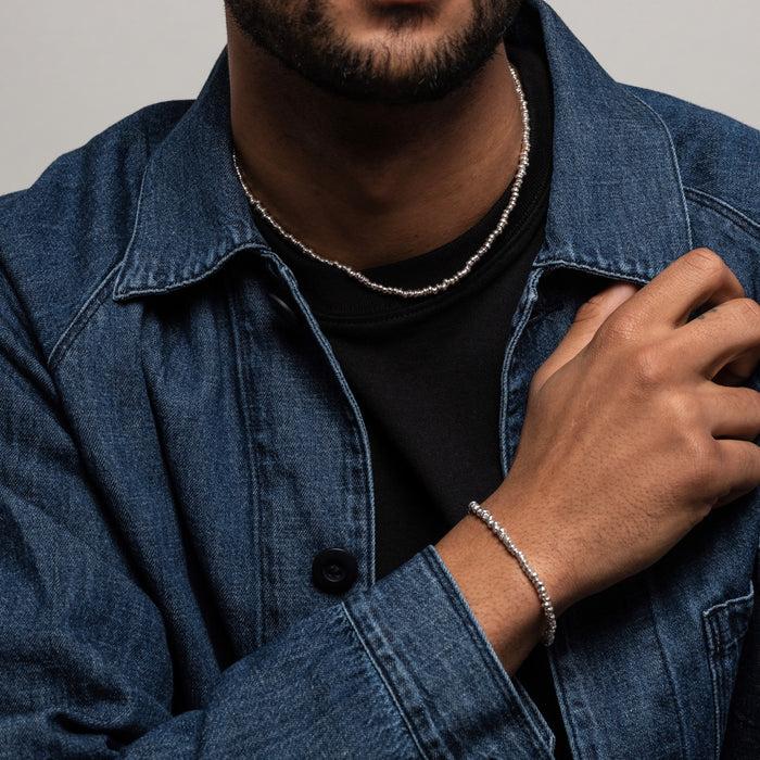 Dower & Hall Men's Signature Small Nugget Bracelet