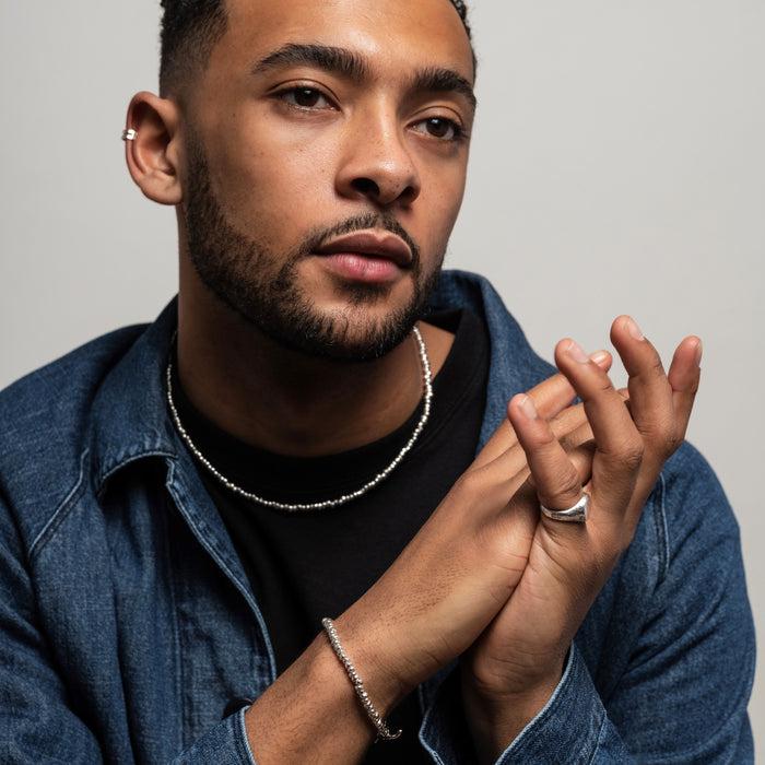 Dower & Hall Men's Signature Small Nugget Bracelet