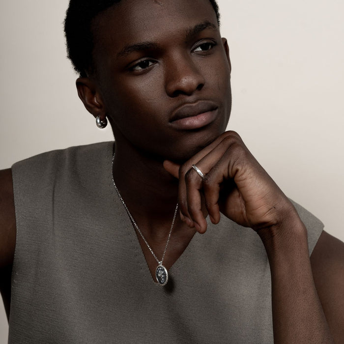 Dower & Hall Men's Single Chunky Tapered Hoop