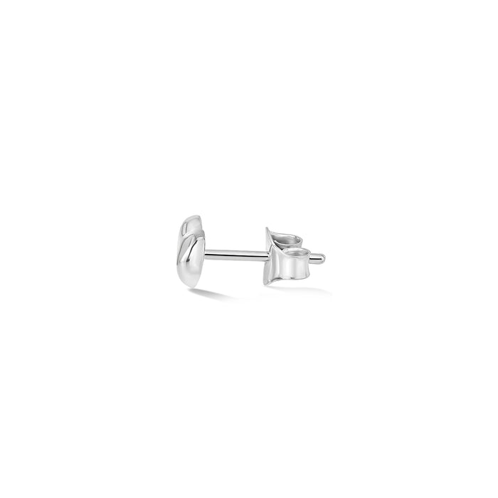 Dower & Hall Men's Single Sculptural Mini Heart Stud