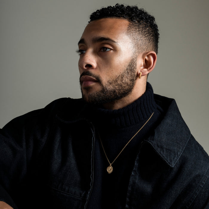 Dower & Hall Men's Single Wild Rose Hoop