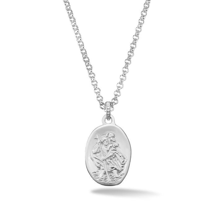 dower & hall Men's St. Christopher Talisman Necklace