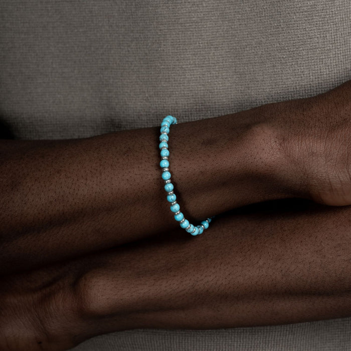 Dower & Hall Men's Turquoise Halo Bracelet