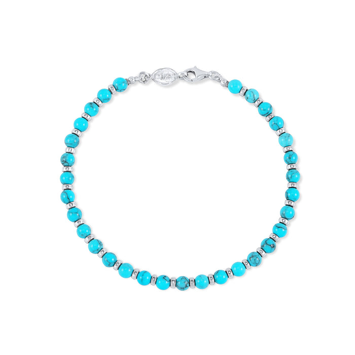 dower & hall Men's Turquoise Halo Bracelet