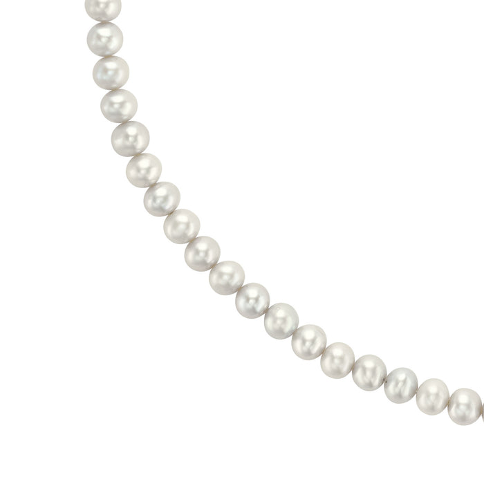 Dower & Hall Men's White Freshwater Pearl Necklace