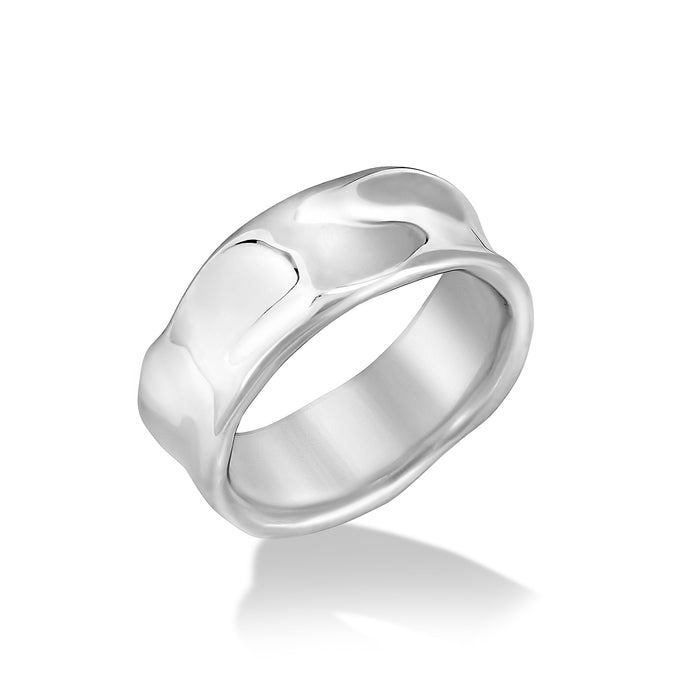 dower & hall Men's Wide Waterfall Ring