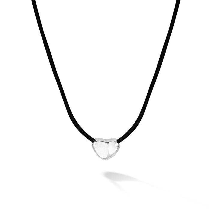 dower & hall Mini Puff Heart Cord Necklace