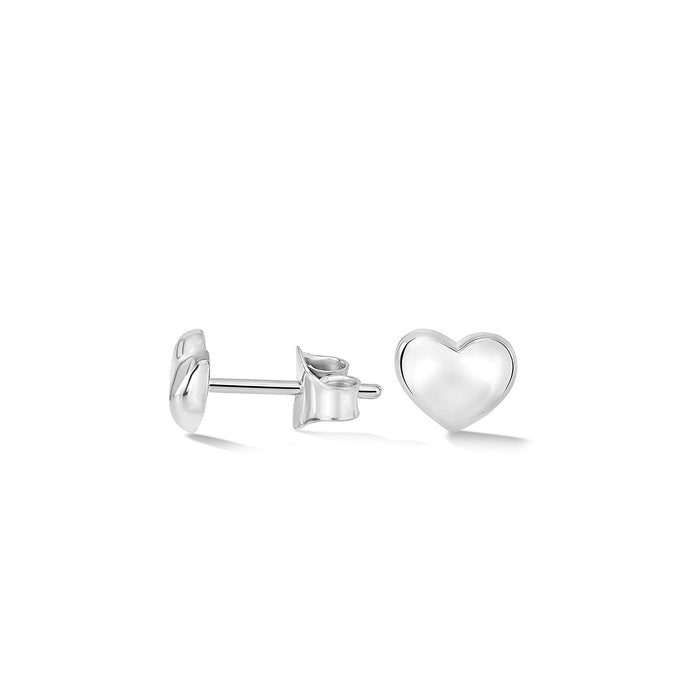dower & hall Mini Puff Heart Studs