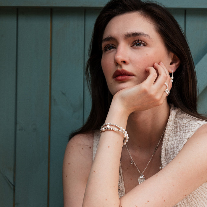 Dower & Hall 'Moonlight' Pearl Misanga Bracelet