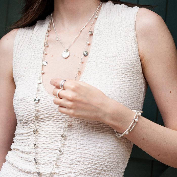 Dower & Hall 'Moonlight' Pearl Misanga Bracelet