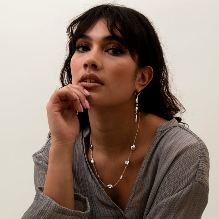 Dower & Hall Multi Pebble Necklace