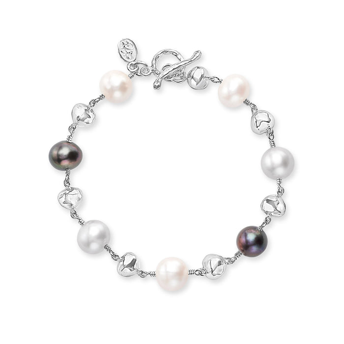 dower & hall Nugget & Mixed Freshwater Pearl Bracelet