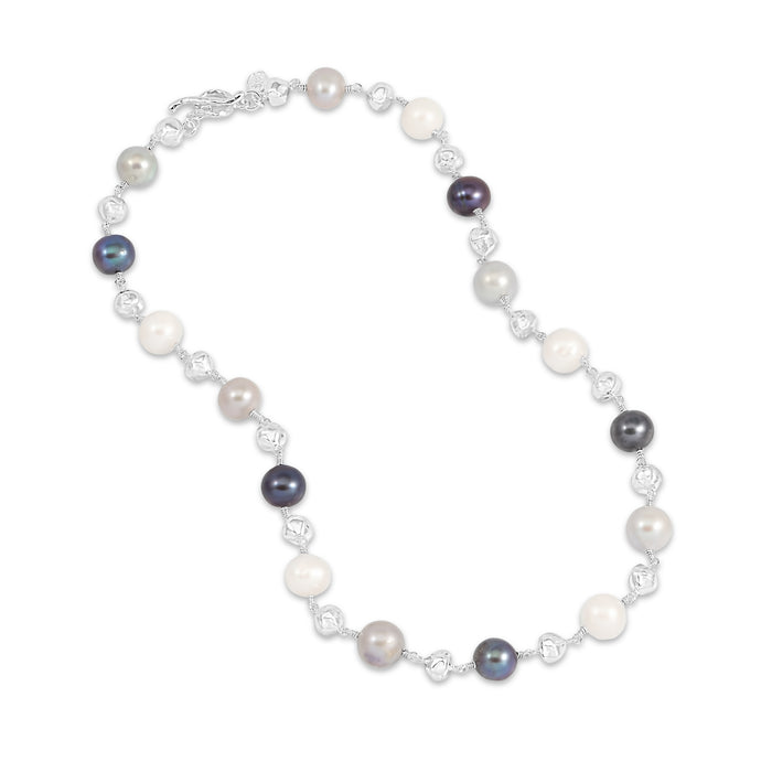 dower & hall Nugget & Mixed Freshwater Pearl Necklace