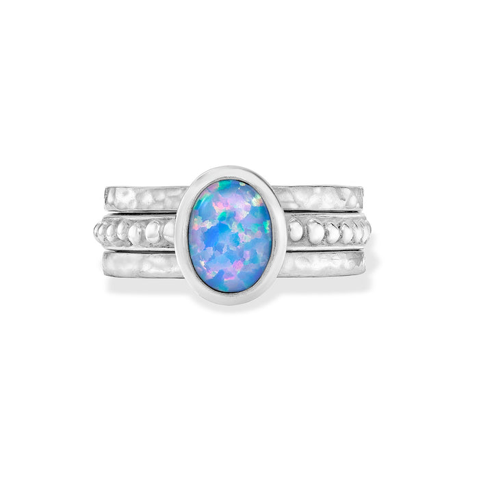 dower & hall Opalicious Twinkle Stacking Rings