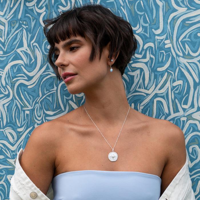 Dower & Hall Oval Opal Array Drop Earrings