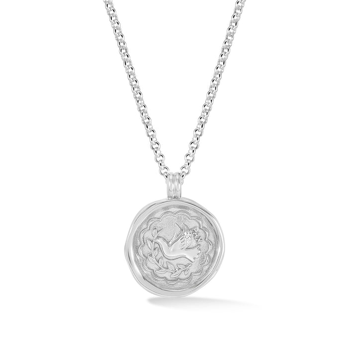 dower & hall Peace Dove Talisman Necklace
