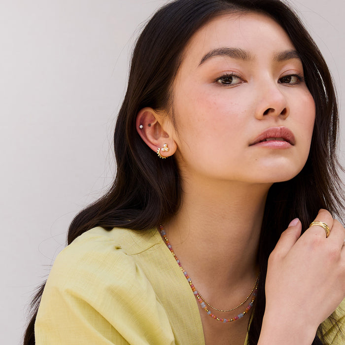 Dower & Hall Pearl Trio Studs