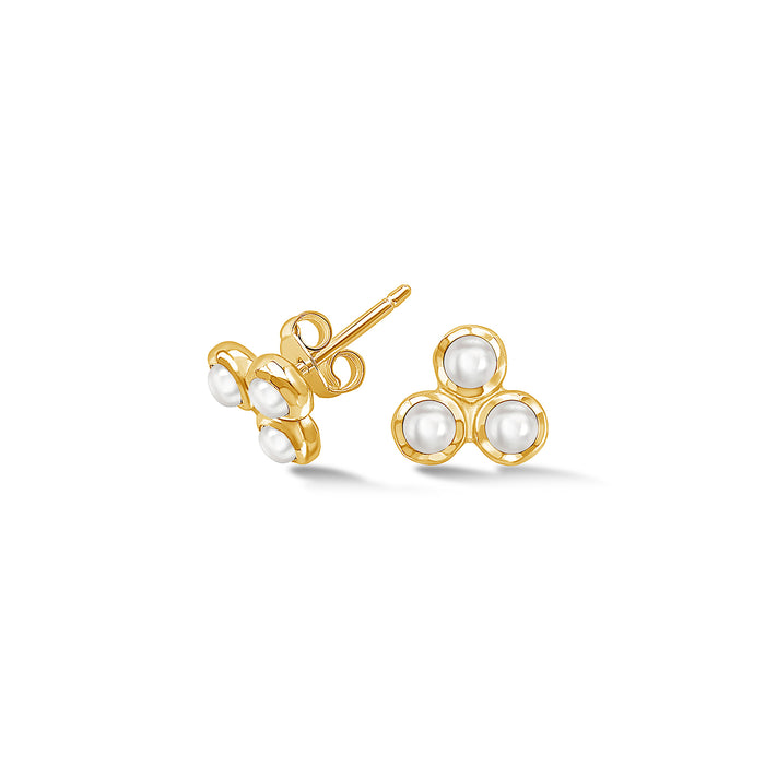 dower & hall Pearl Trio Studs