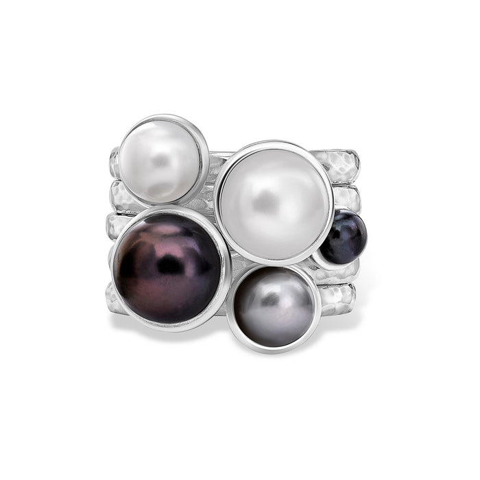 dower & hall Pearlicious Twinkle Stacking Rings