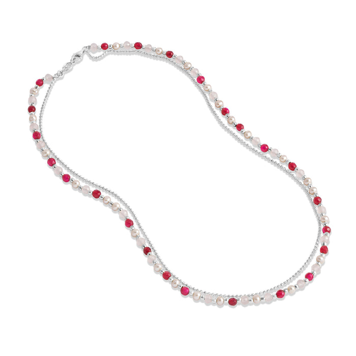 Dower & Hall Pink Blossom Orissa Necklace