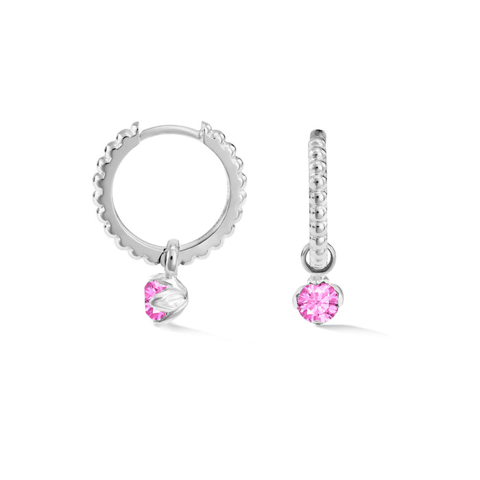 dower & hall Pink Tourmaline Orissa Hoops