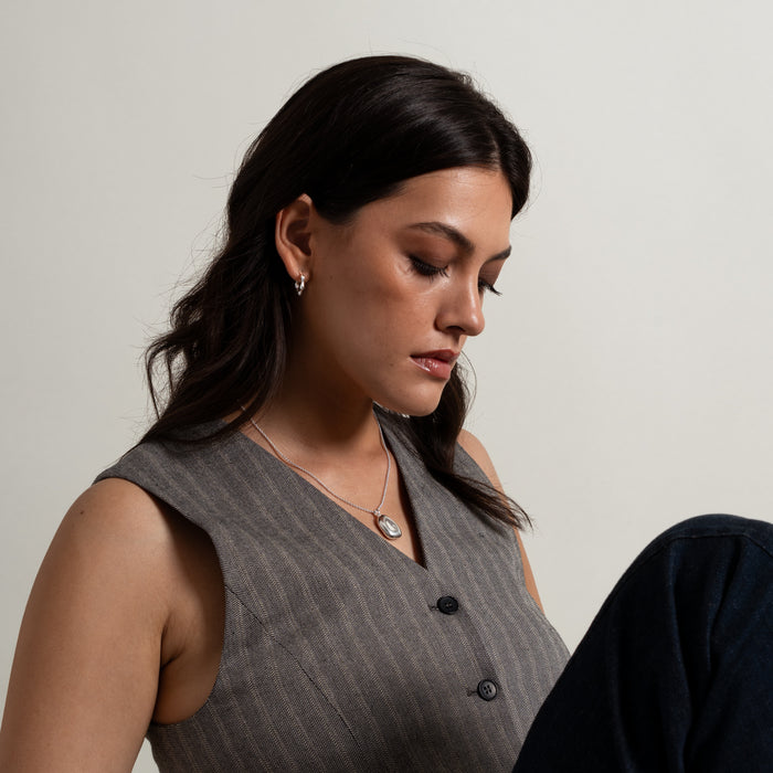 Dower & Hall Sculptural Pebble Locket