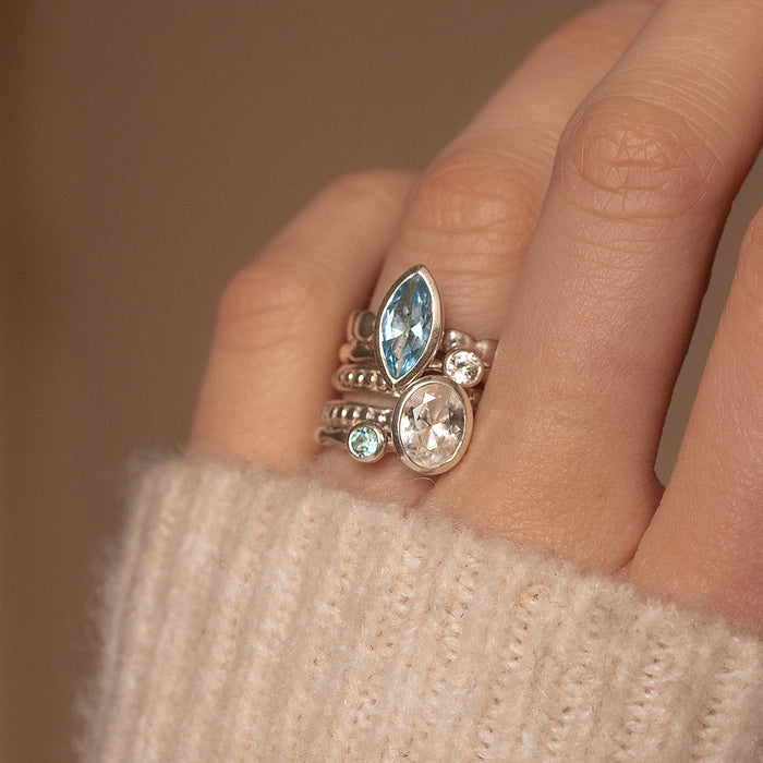 Dower & Hall Serenity Twinkle Ring Stack