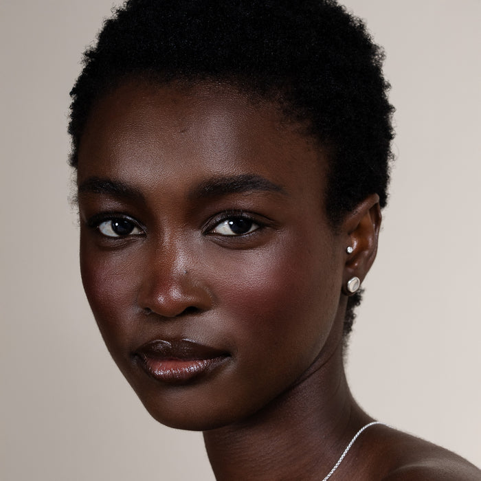 Dower & Hall Small Flat Square Nomad Studs