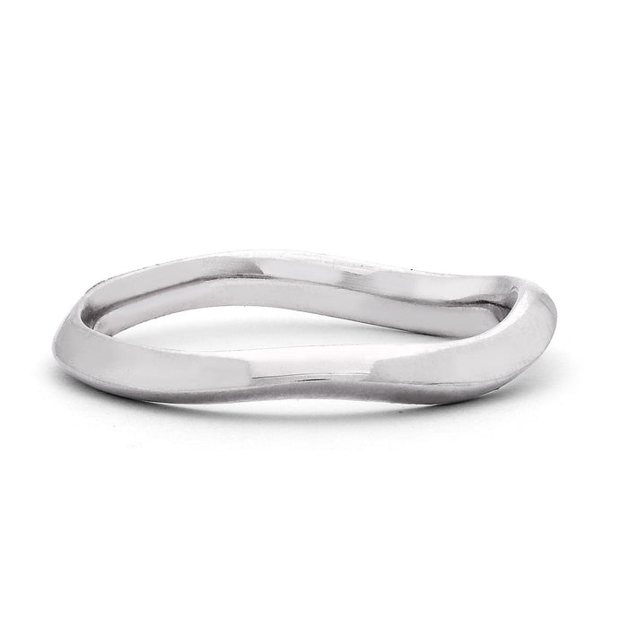 Dower & Hall Soft Ridged Undulating Band Ring
