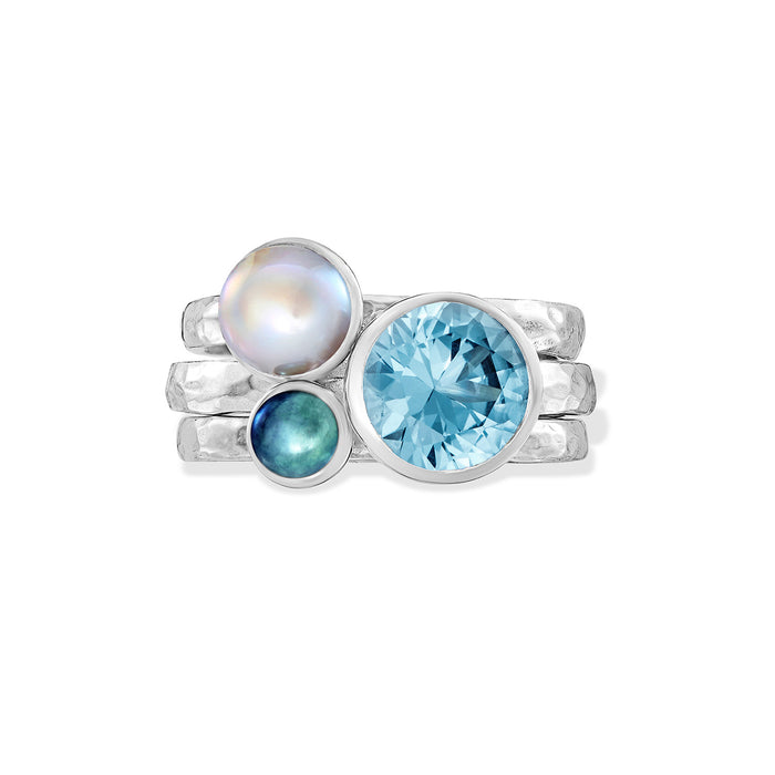 dower & hall Spirit Twinkle Stacking Rings