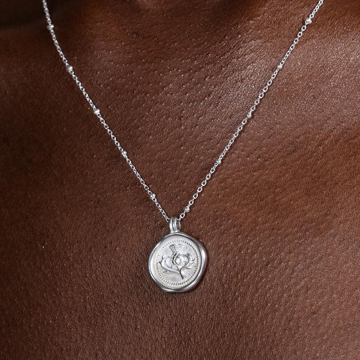 Dower & Hall Thistle Talisman Necklace