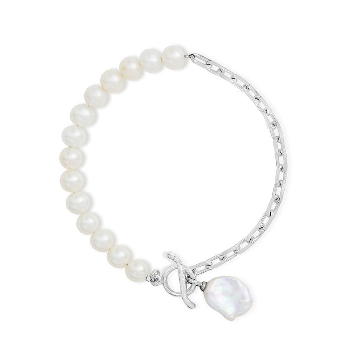 Dower & Hall Timeless Keshi Pearl Chain Bracelet