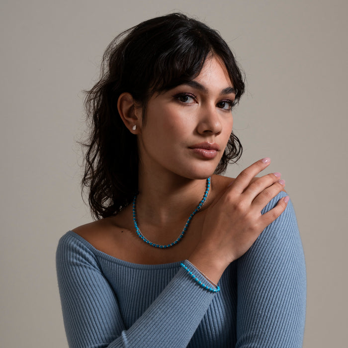 Dower & Hall Turquoise Blue Orissa Necklace