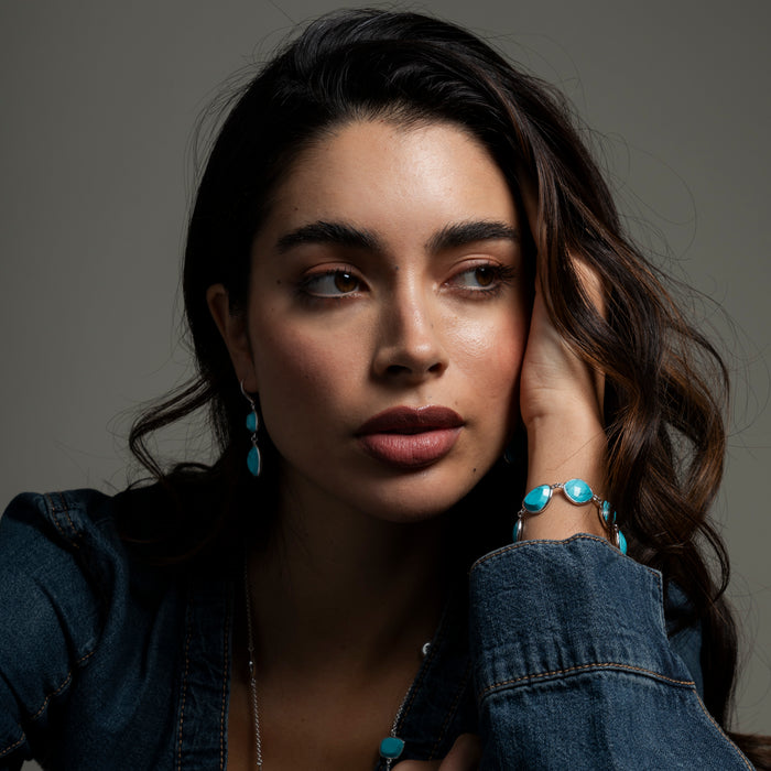 Dower & Hall Turquoise Pebble Bracelet