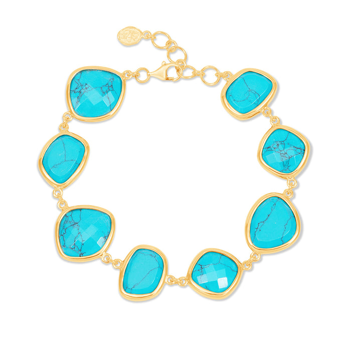 dower & hall Turquoise Pebble Bracelet