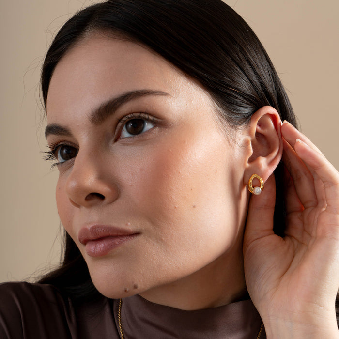 Dower & Hall Waterfall Pearl Droplet Studs