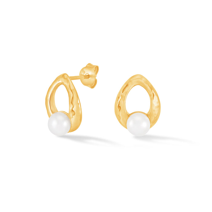 dower & hall Waterfall Pearl Droplet Studs
