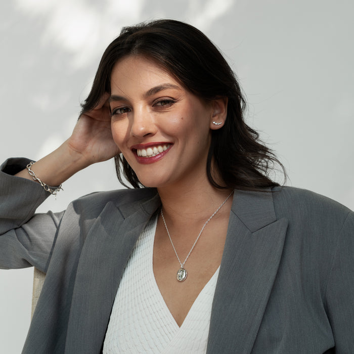 Dower & Hall White Sapphire Dewdrop Ear Climbers