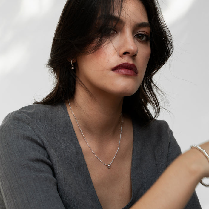 Dower & Hall White Sapphire Dewdrop Pendant