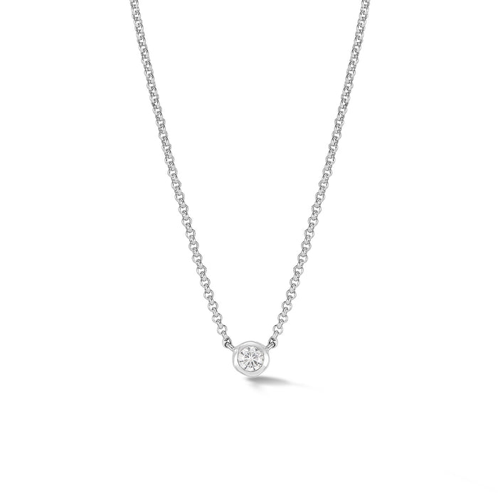 dower & hall White Sapphire Round Dewdrop Pendant